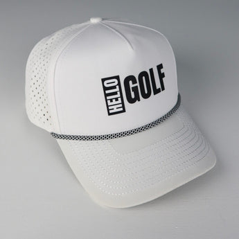 Hello Golf Rome Cap White