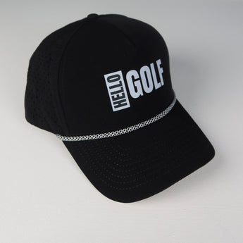 Hello Golf Rome Cap Black